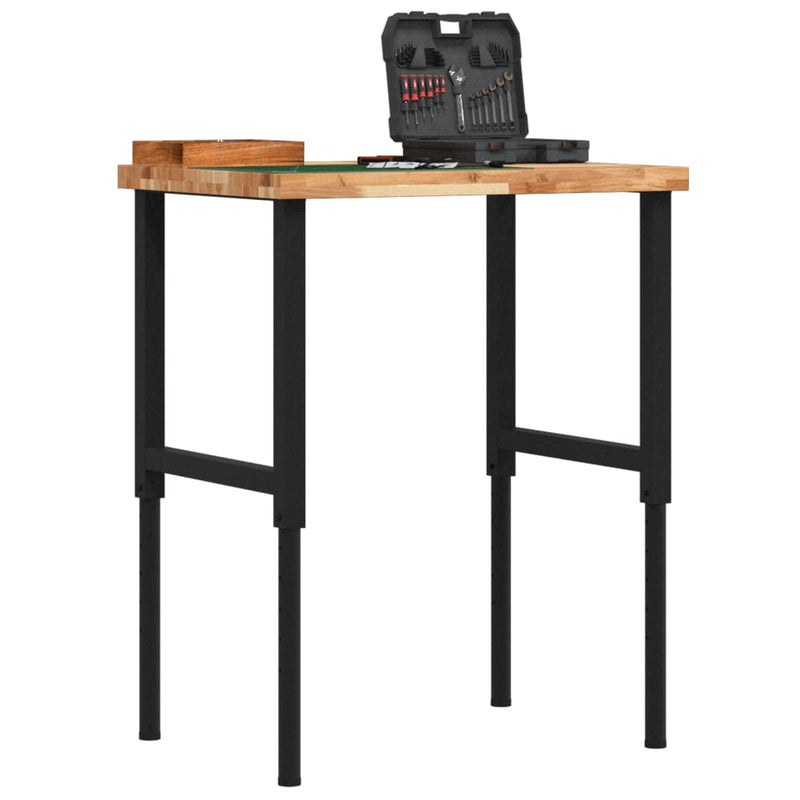 Load image into Gallery viewer, Vidaxl werkbank rechthoekig 80x60x(73-99,5) cm massief acaciahout