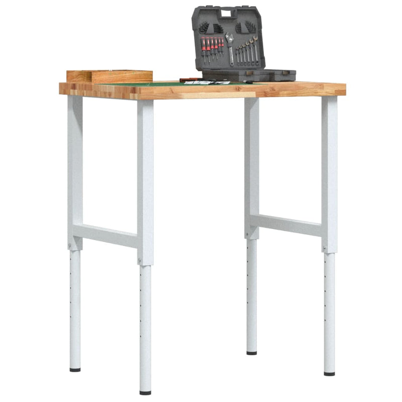 Load image into Gallery viewer, Vidaxl werkbank rechthoekig 80x60x(73-99,5) cm massief acaciahout