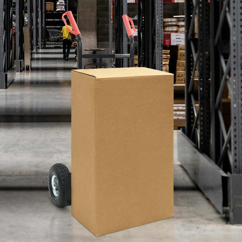 Afbeelding laden in galerijviewer, Vidaxl handtrolley zwart en rood 57 x 46 x 113 cm staal