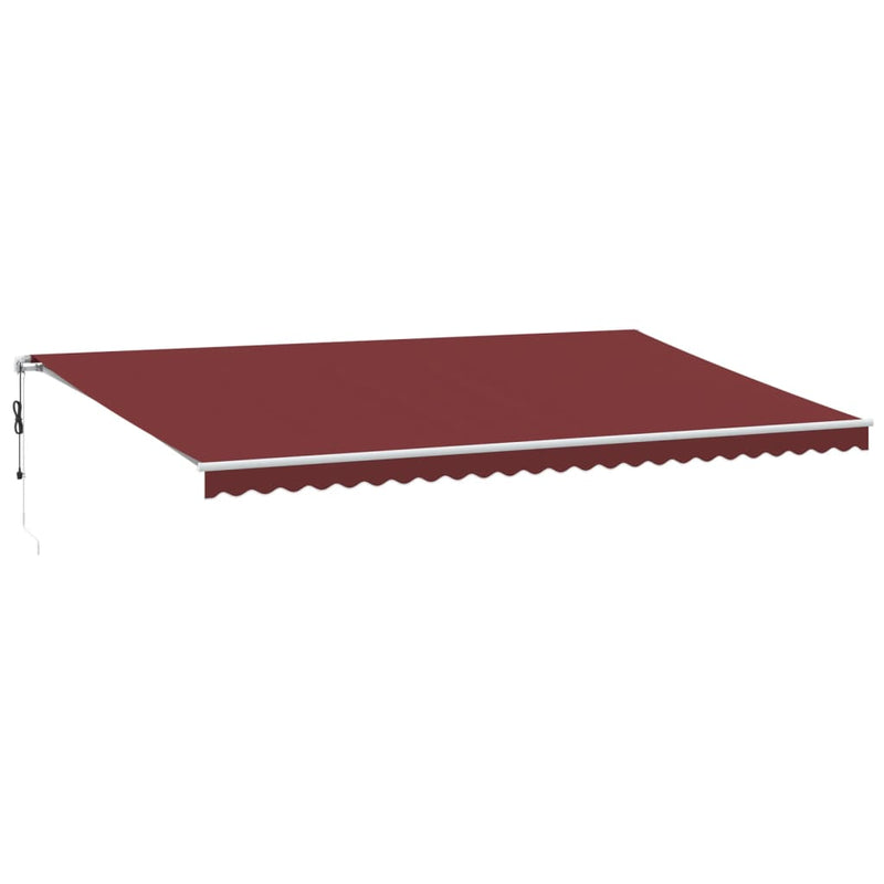 Load image into Gallery viewer, VidaXL Luifel automatisch uittrekbaar 600x300 cm bordeauxrood