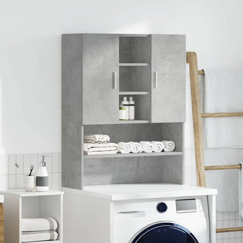 Afbeelding laden in galerijviewer, Vidaxl wasmachinekast 70,5x25,5x90 cm betongrijs