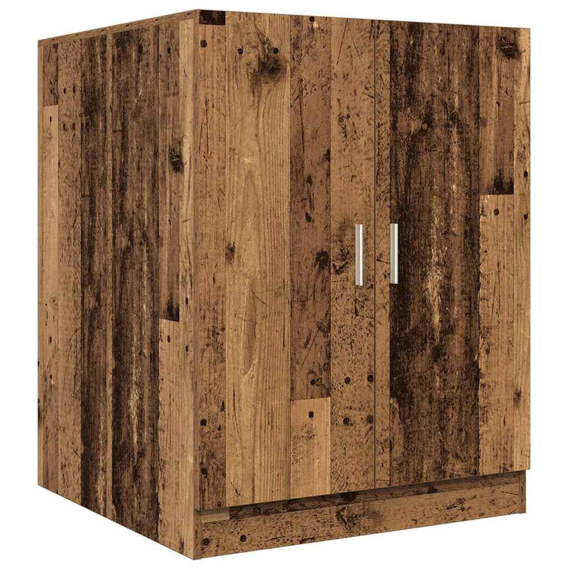 Load image into Gallery viewer, Vidaxl wasmachinekast 70,5x71,5x91,5 cm oud houtkleurig