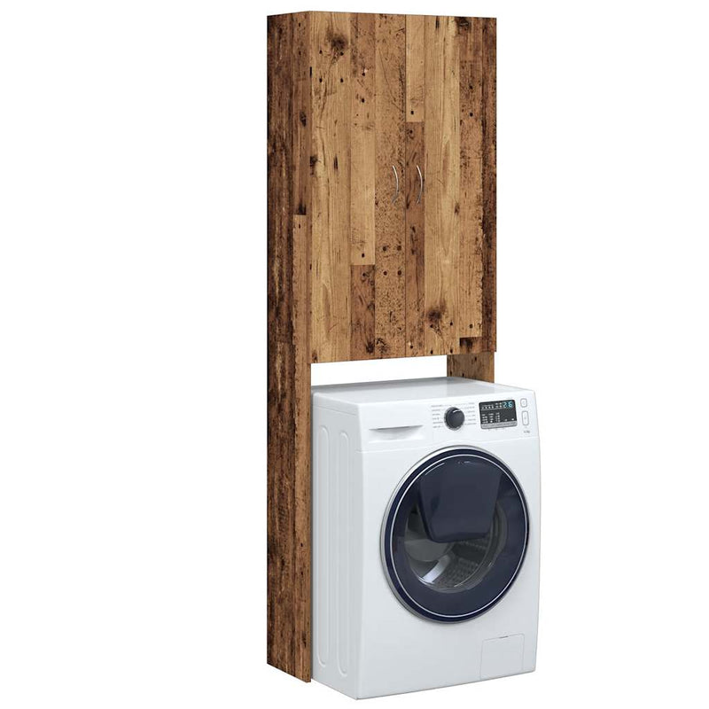 Load image into Gallery viewer, Vidaxl wasmachinekast 64x25,5x190 cm oud houtkleurig