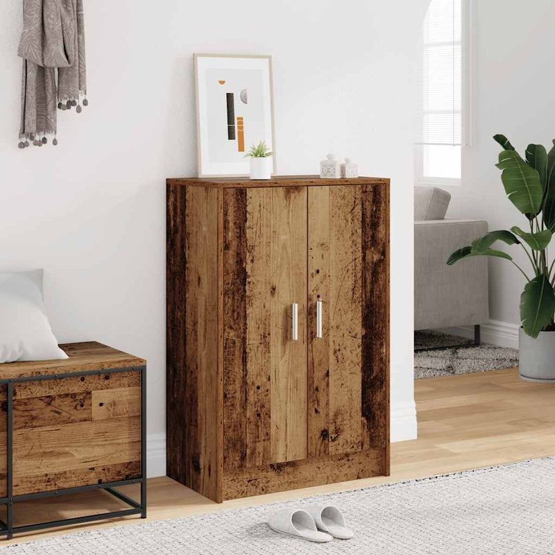 Load image into Gallery viewer, Vidaxl schoenenkast 60x35x92 cm bewerkt hout oud houtkleurig