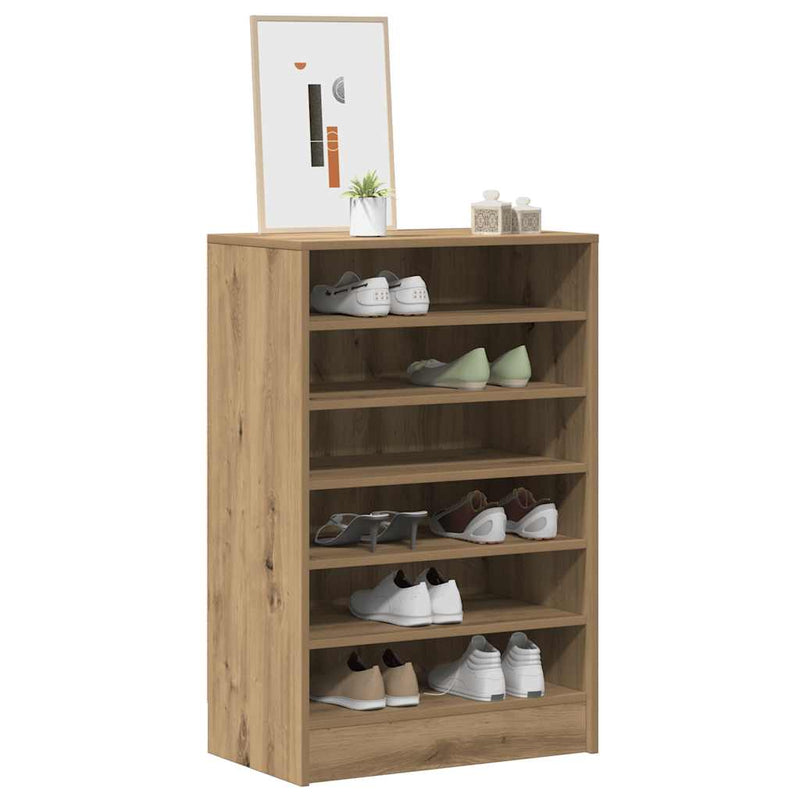 Load image into Gallery viewer, Vidaxl schoenenkast 60x35x92 cm bewerkt hout artisanaal eikenkleur