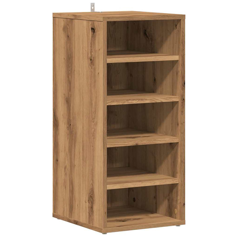 Load image into Gallery viewer, Vidaxl schoenenkast 32x35x70 cm bewerkt hout artisanaal eikenkleur