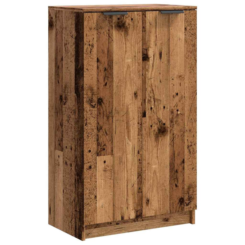 Chargez l'image dans la visionneuse de la galerie, Vidaxl schoenenkast 59x35x100,5 cm bewerkt hout oud houtkleurig
