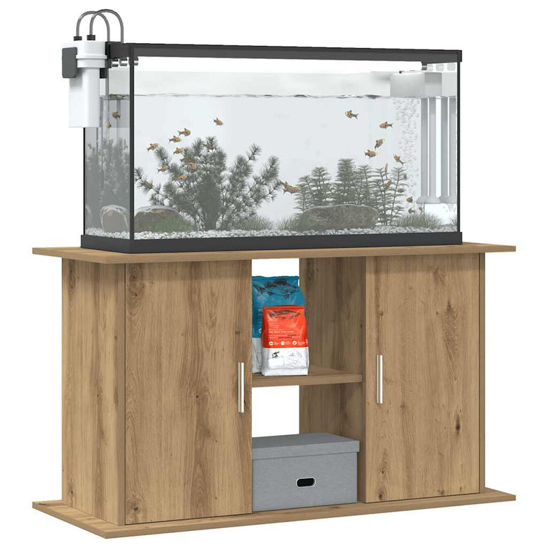 Chargez l'image dans la visionneuse de la galerie, Vidaxl aquariumstandaard artisan eikenhout 101x41x58 cm bewerkt hout