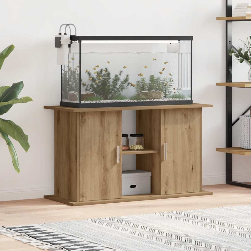 Chargez l'image dans la visionneuse de la galerie, Vidaxl aquariumstandaard artisan eikenhout 101x41x58 cm bewerkt hout