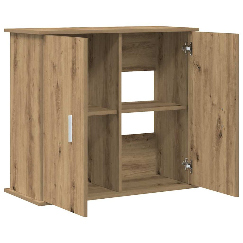 Afbeelding laden in galerijviewer, Vidaxl aquariumstandaard artisan eikenhout 81x36x73 cm bewerkt hout