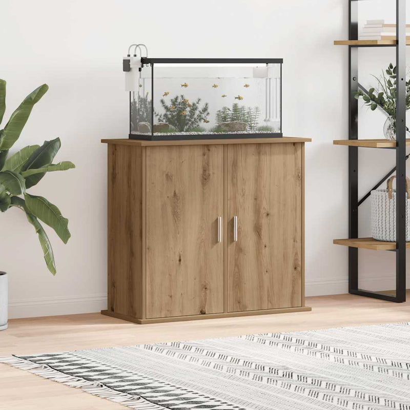 Afbeelding laden in galerijviewer, Vidaxl aquariumstandaard artisan eikenhout 81x36x73 cm bewerkt hout