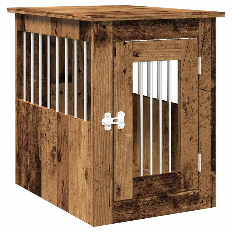 Afbeelding laden in galerijviewer, Vidaxl hondenbench 45x62x59 cm bewerkt hout oud houtkleurig