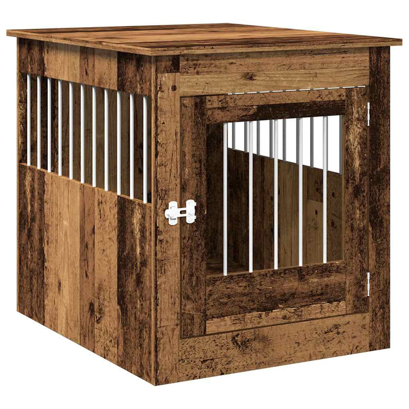 Load image into Gallery viewer, Vidaxl hondenbench 64,5x80x71 cm bewerkt hout oud houtkleurig