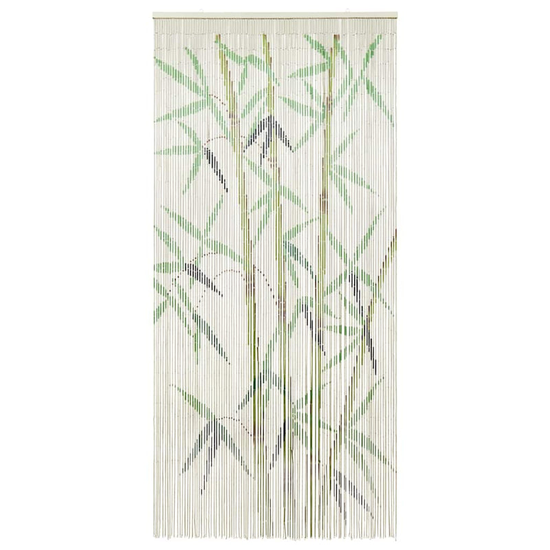 Afbeelding laden in galerijviewer, Vidaxl insectengordijn bamboe print 90x220 cm bamboe