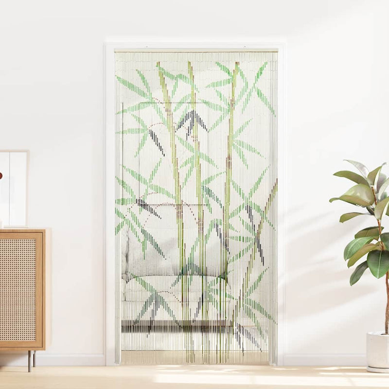 Afbeelding laden in galerijviewer, Vidaxl insectengordijn bamboe print 100x200 cm bamboe