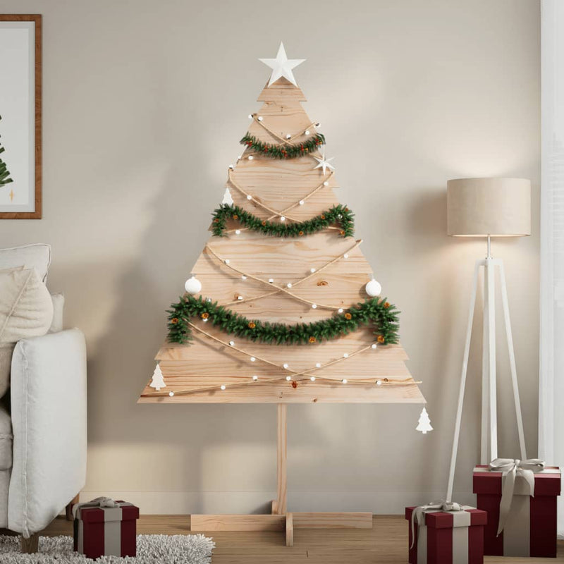 Load image into Gallery viewer, Vidaxl kerstdecoratie kerstboom 150 cm massief hout