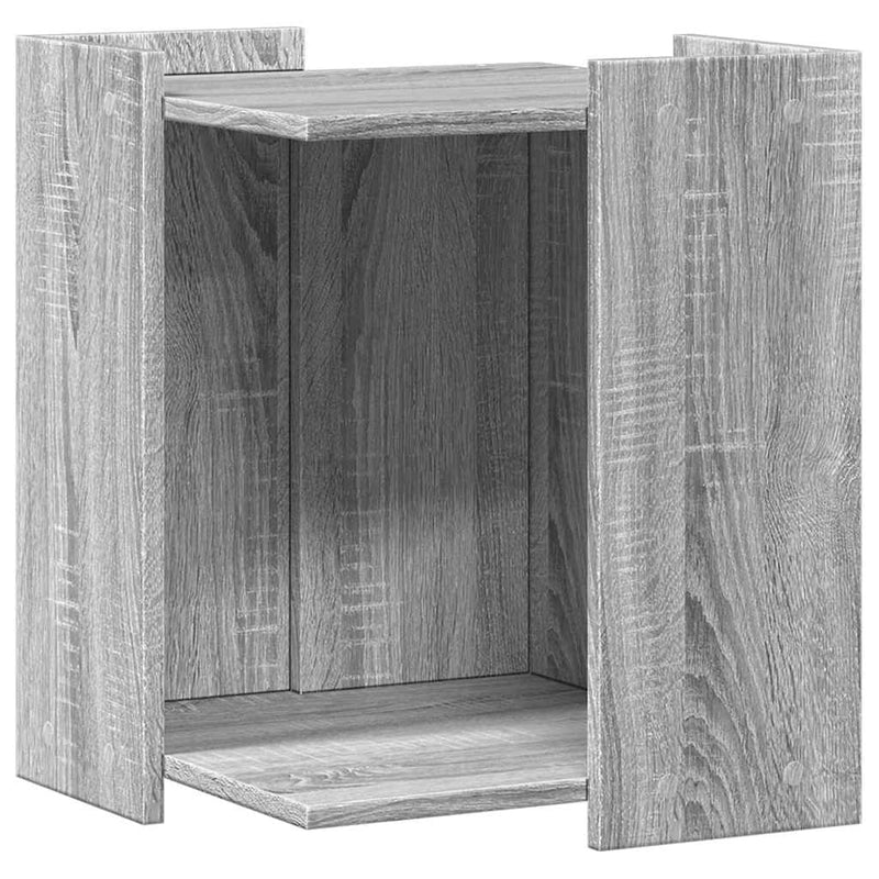 Load image into Gallery viewer, Vidaxl kattenbakkast 42x42x51 cm bewerkt hout grijs sonoma eikenkleur