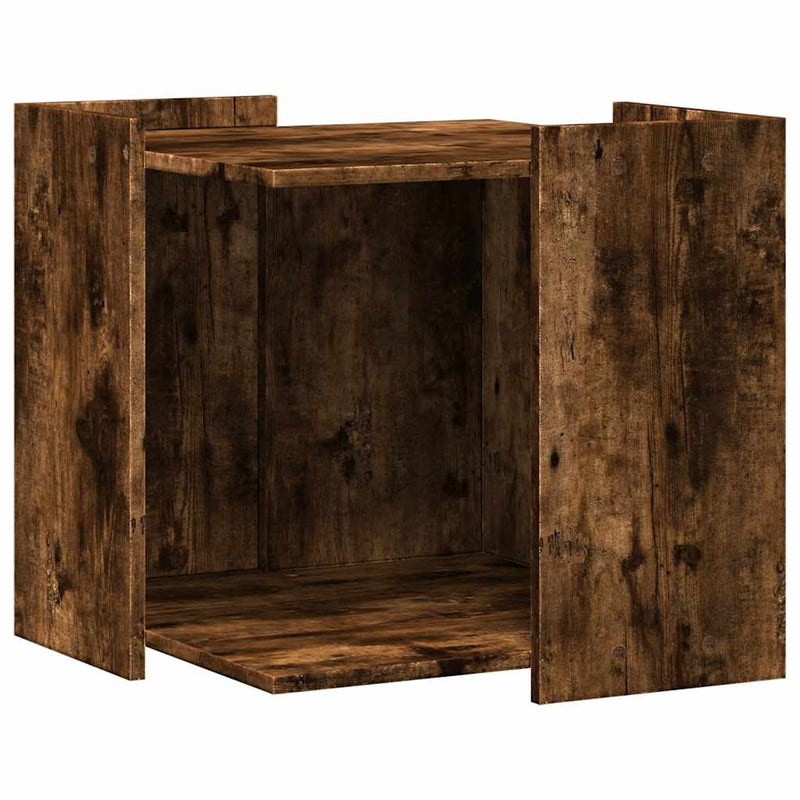 ギャラリービューアに画像をロードする, Vidaxl kattenbakkast 53x53x51 cm bewerkt hout gerookt eikenkleurig