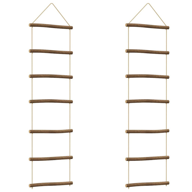 Load image into Gallery viewer, Vidaxl wanddecoraties laddervormig 2 st 30x100 cm naturel tak