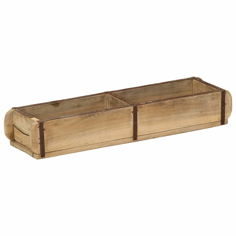 Afbeelding laden in galerijviewer, Vidaxl dienblad bruin 57 x 15 x 9 cm massief gerecycled hout