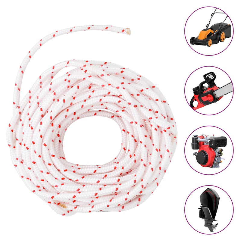 ギャラリービューアに画像をロードする, Vidaxl trekkoord startkoord wit en rood ø6 mm 10 m nylon