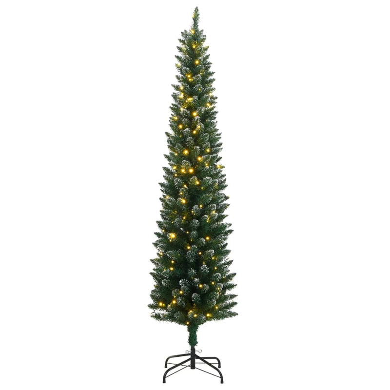 Load image into Gallery viewer, Vidaxl kunstkerstboom smal met 300 led's 240 cm