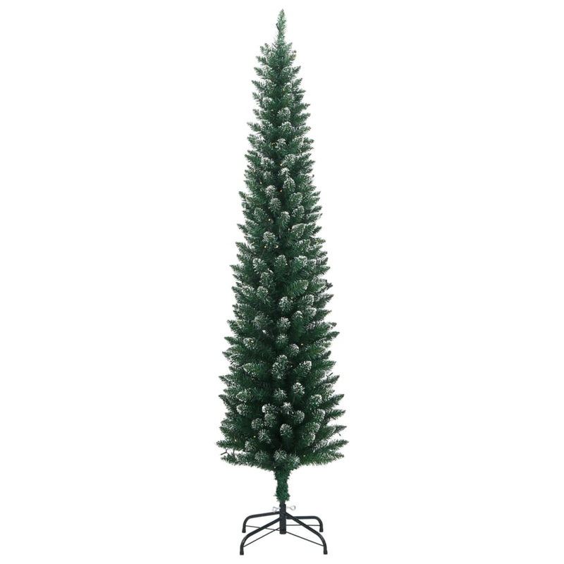 Load image into Gallery viewer, Vidaxl kunstkerstboom smal met 300 led's 240 cm