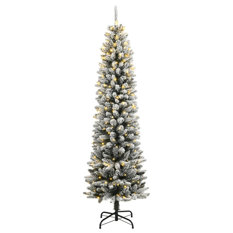 Chargez l'image dans la visionneuse de la galerie, Vidaxl kunstkerstboom met 300 led's en sneeuw 180 cm