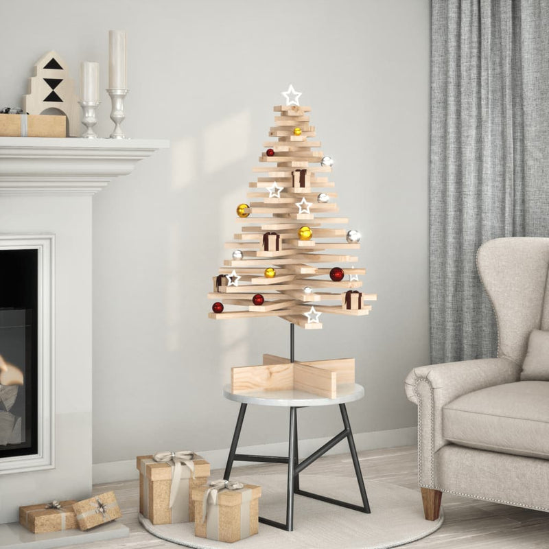 Chargez l'image dans la visionneuse de la galerie, Vidaxl kerstdecoratie kerstboom 100 cm massief grenenhout