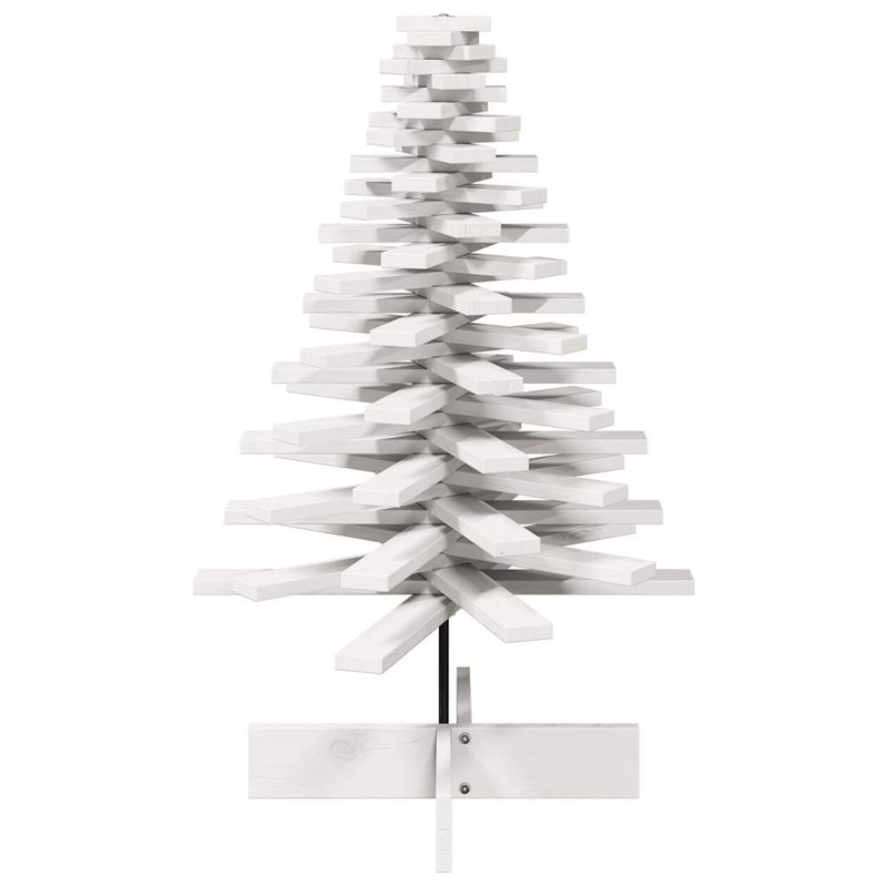 Load image into Gallery viewer, Vidaxl kerstdecoratie kerstboom 100 cm massief grenenhout wit