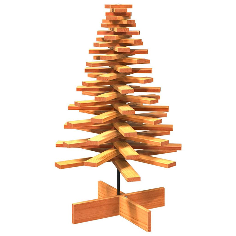 Chargez l'image dans la visionneuse de la galerie, Vidaxl kerstdecoratie kerstboom 100 cm massief grenenhout wasbruin