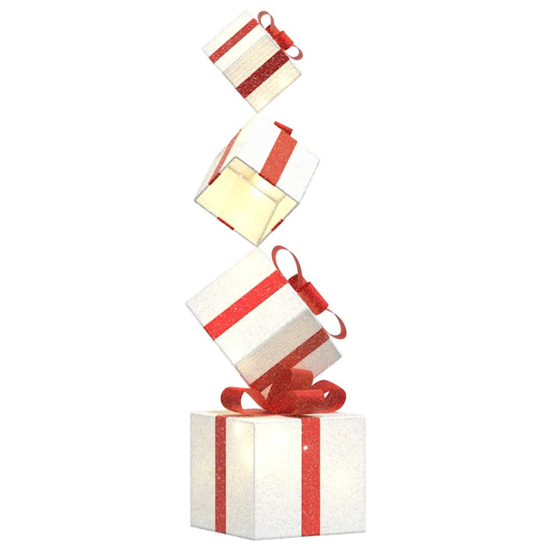 Load image into Gallery viewer, Vidaxl kerstdecoratie geschenkdoos 80 led's warm wit