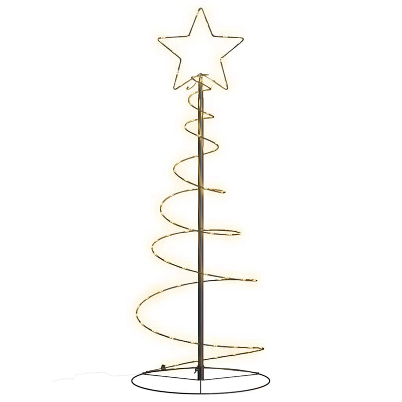 Load image into Gallery viewer, Vidaxl led-kerstboom 80 leds warm wit 120 cm