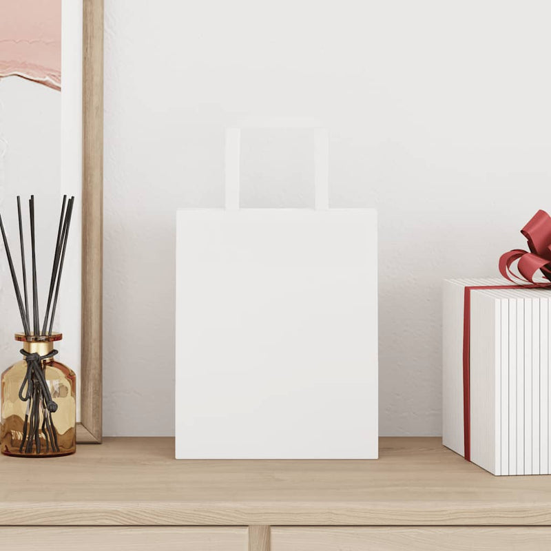 Afbeelding laden in galerijviewer, Vidaxl papieren zakken 250 st met hengsels 18x8x22 cm wit