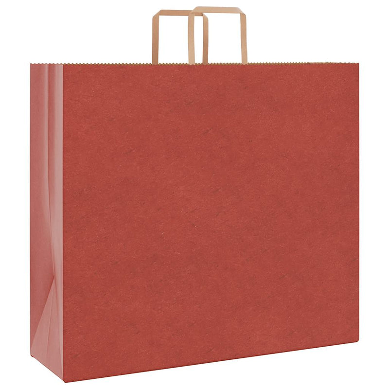 Afbeelding laden in galerijviewer, Vidaxl papieren zakken 250 st met hengsels 54x15x49 cm rood