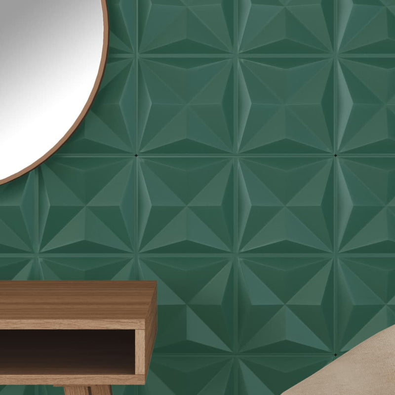 Load image into Gallery viewer, Vidaxl 48 st wandpanelen origami 12 m² 50x50 cm xps groen
