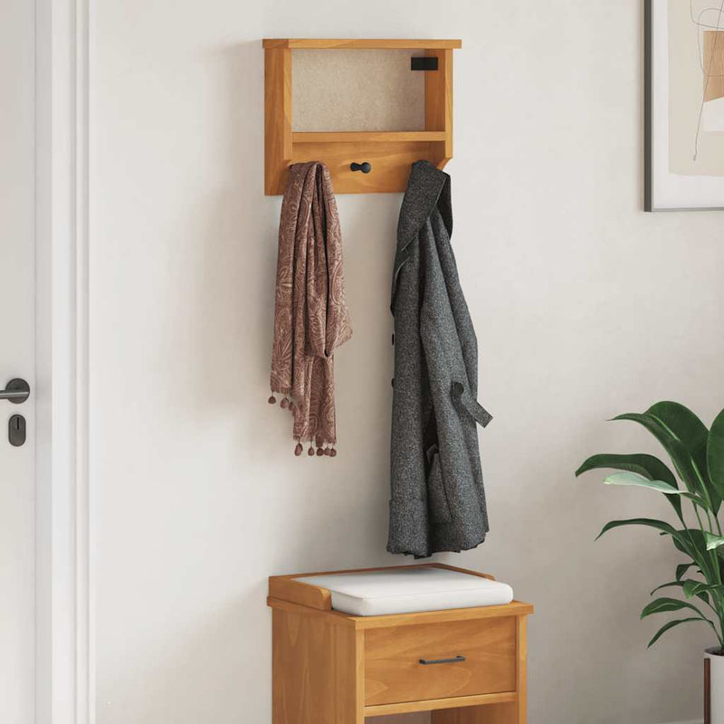 Afbeelding laden in galerijviewer, Vidaxl wandkapstok sandnes 45x12x35 cm massief grenenhout
