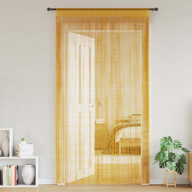ギャラリービューアに画像をロードする, Vidaxl koordgordijnen 2 st 100x250 cm goudkleurig
