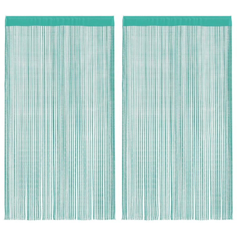 ギャラリービューアに画像をロードする, Vidaxl koordgordijnen 2 st turkoois 100x250 cm