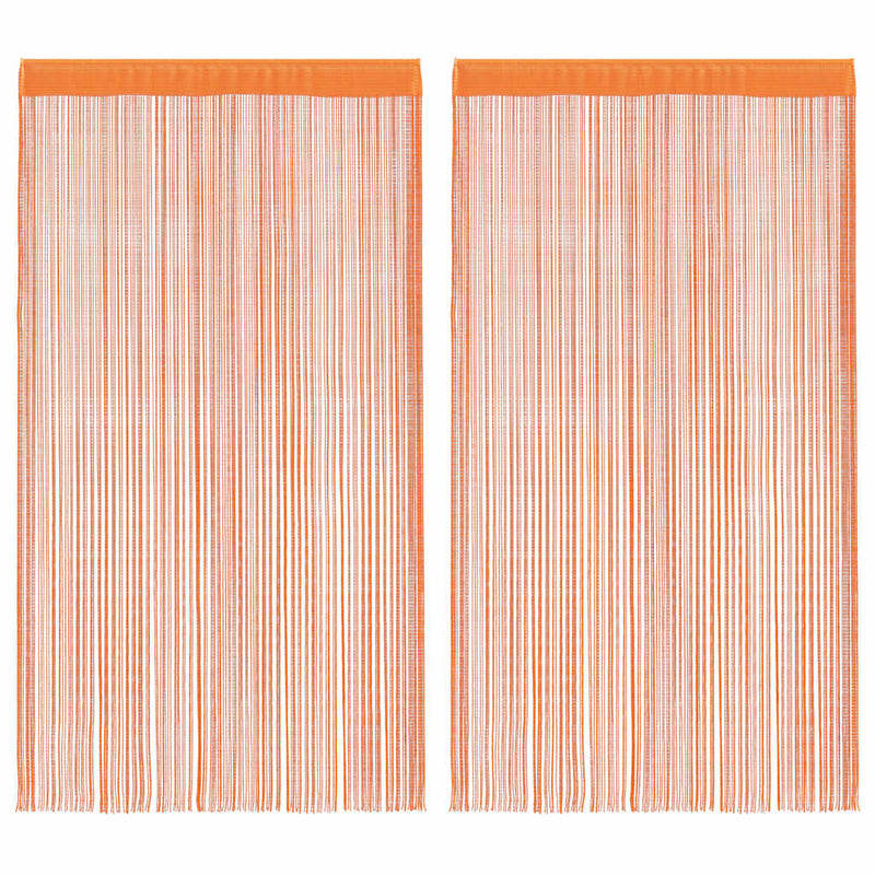ギャラリービューアに画像をロードする, Vidaxl koordgordijnen 2 st 140x250 cm oranje