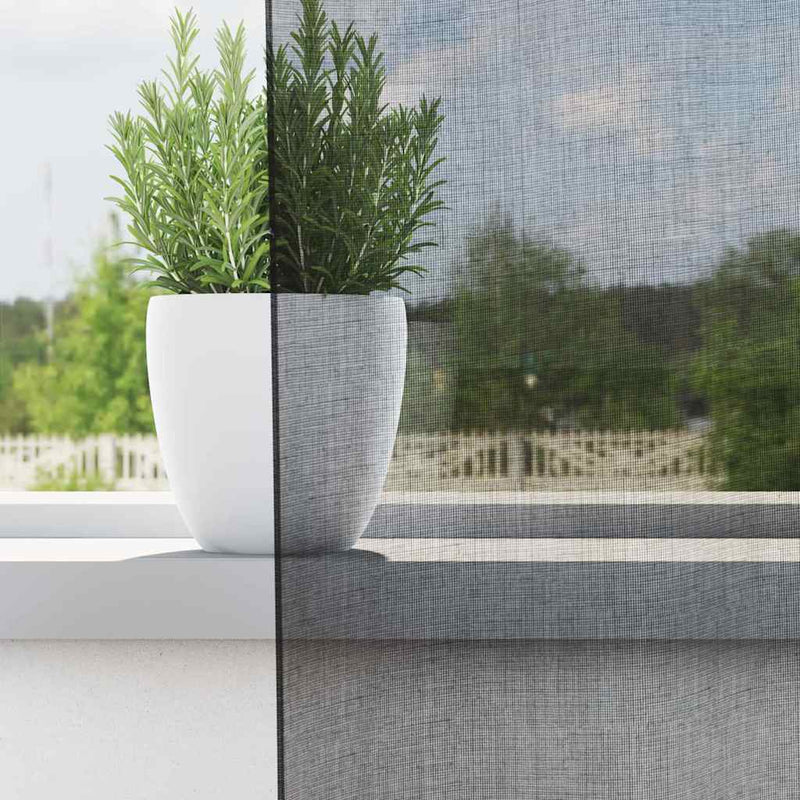 ギャラリービューアに画像をロードする, Vidaxl gordijnen voile met doorvoertules 2 st 140x245 cm zwart