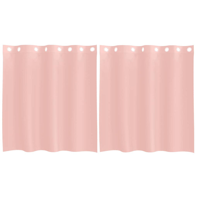 Afbeelding laden in galerijviewer, Vidaxl gordijnen voile met doorvoertules 2 st 140x140 cm roze