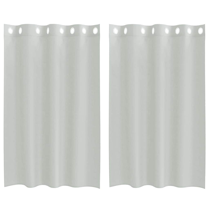 Afbeelding laden in galerijviewer, Vidaxl gordijnen voile met doorvoertules 2 st 140x175 cm lichtgrijs