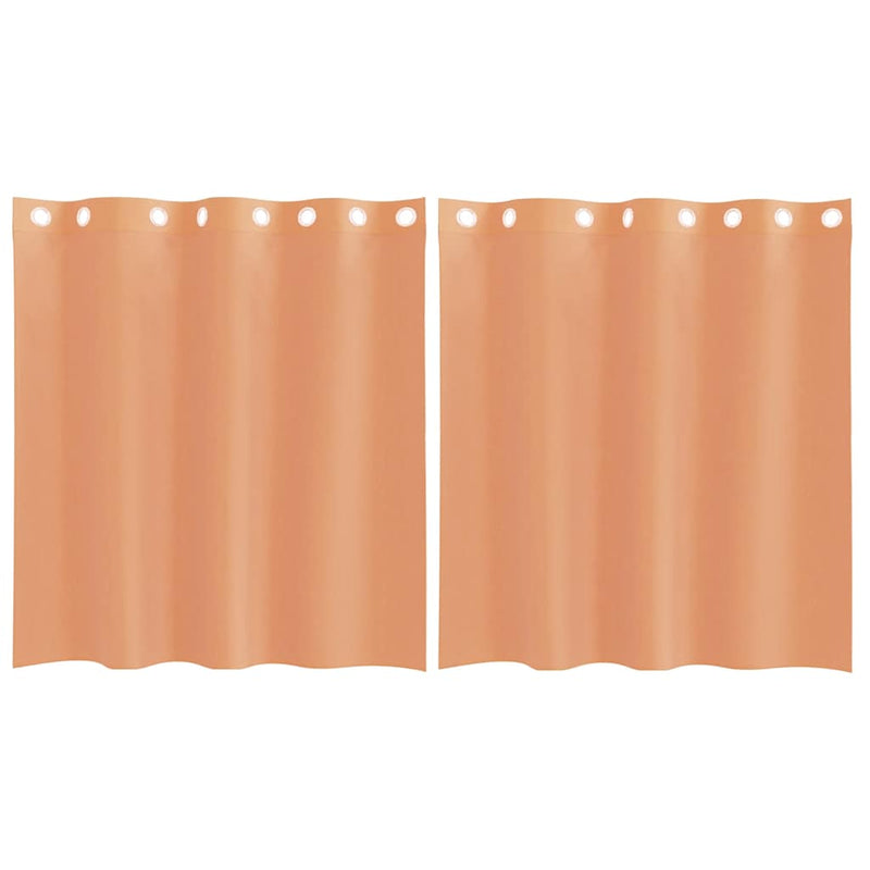 Afbeelding laden in galerijviewer, Vidaxl gordijnen voile met doorvoertules 2 st terracotta