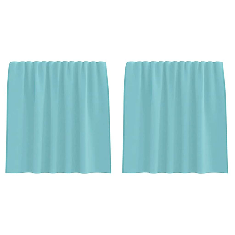ギャラリービューアに画像をロードする, Vidaxl gordijnen voile met roedezakken 2 st turkoois
