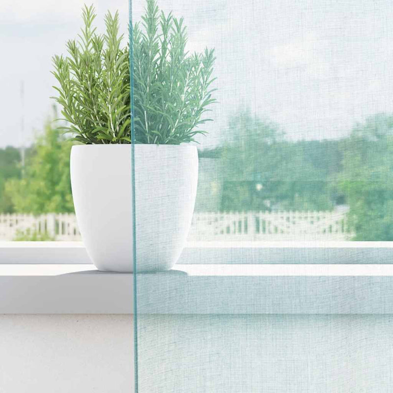 ギャラリービューアに画像をロードする, Vidaxl gordijnen voile met roedezakken 2 st turkoois