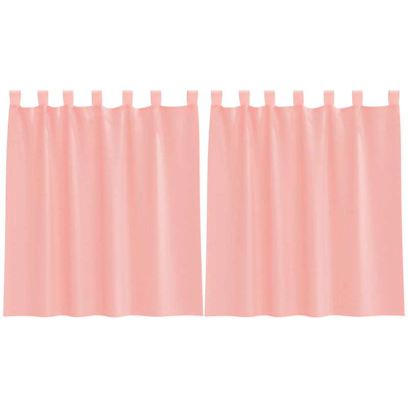 ギャラリービューアに画像をロードする, Vidaxl gordijnen voile met lussen 2 st 140x140 cm roze