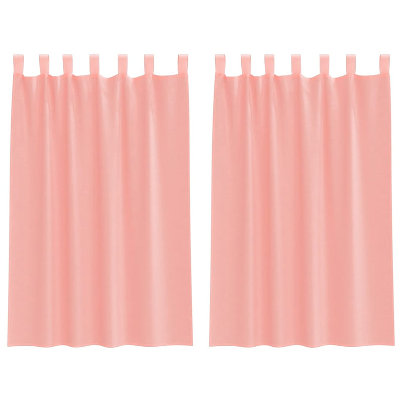 ギャラリービューアに画像をロードする, Vidaxl gordijnen met lussen 2 st 140x175 cm roze