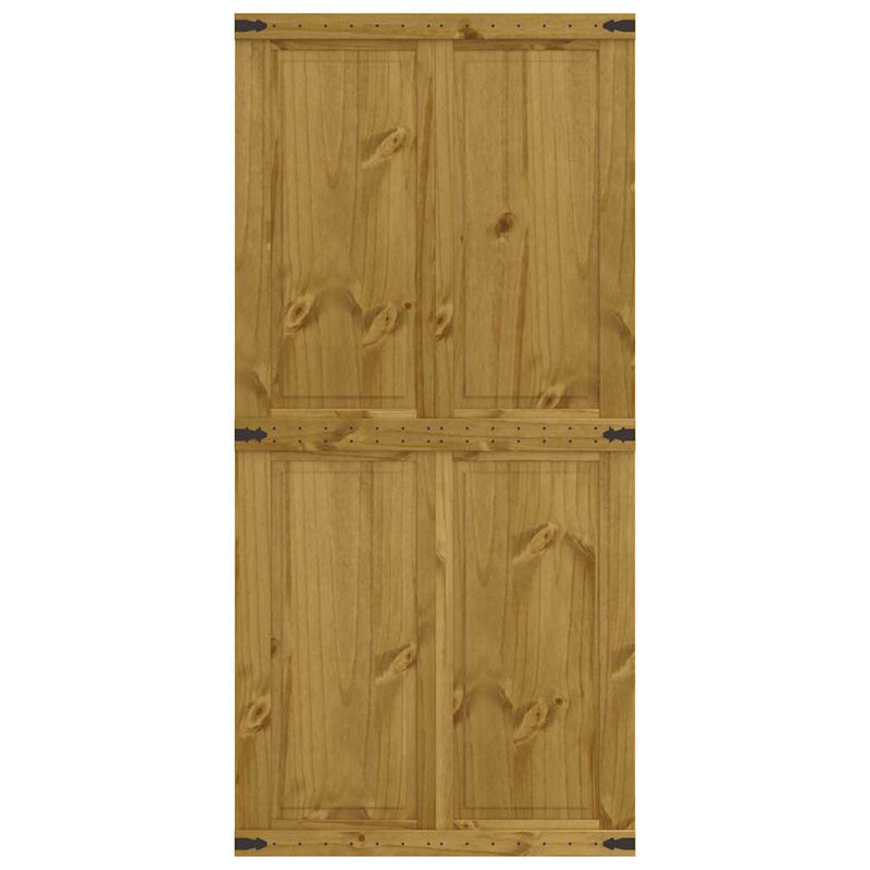 Load image into Gallery viewer, Vidaxl schuifdeur corona 100x210 cm massief grenenhout