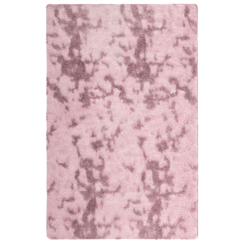 Afbeelding laden in galerijviewer, Vidaxl hoogpolig vloerkleed navarra 130x200 cm polyester stoffig roze